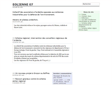 Tablet Screenshot of eole07.fr